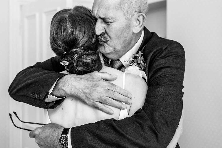 father of the bride hug 